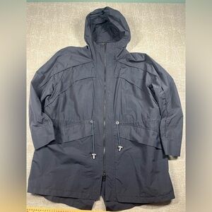 TSE Light weight Full Zip Long Length Parka Jacket Wasit synch women’s size L